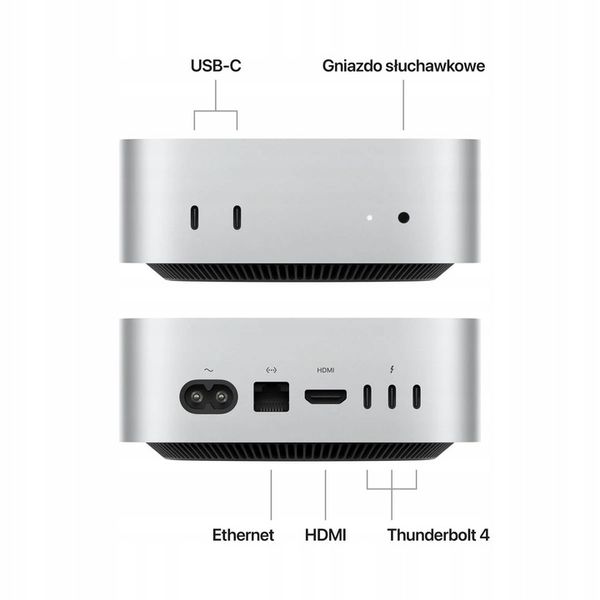Apple Mac mini M4 24GB/256GB Srebrny zdjęcie 2