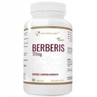 PROGRESS LABS Berberis Ekstrakt z berberysu BERBERYNA 777 mg 90 kapsułek