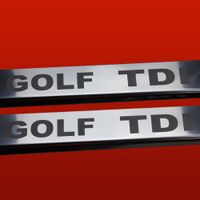 Listwa progowa VOLKSWAGEN GOLF MK7 GOLF TDI Stal nierdzewna 304 połysk 2szt