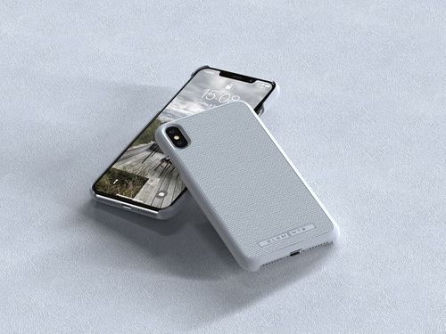 Materiałowe etui iPhone Xs Max (Light Grey) na Arena.pl