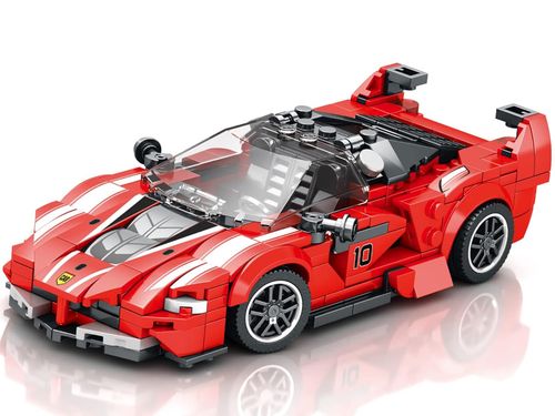 ZESTAW KLOCKI TECHNICZNE  AUTO CZERWONE na Arena.pl