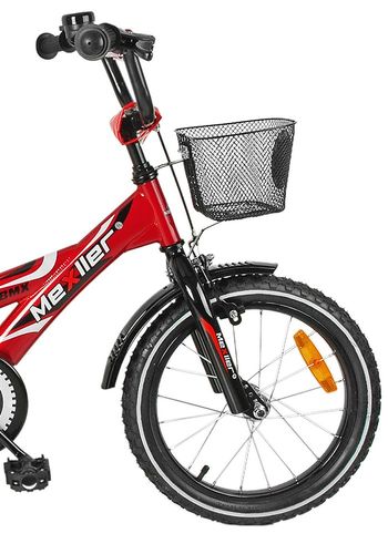 Rower 16 MEXLLER BMX czerwono-czarny + koszyk 16r. na Arena.pl