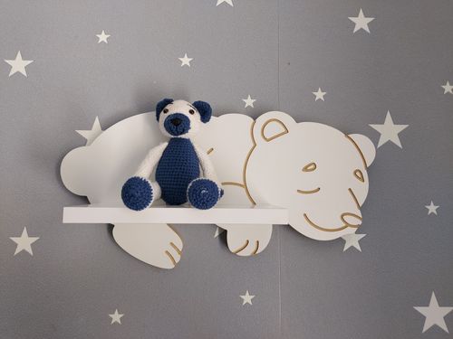 Półka śpiący Misiu Biały Miś na Arena.pl