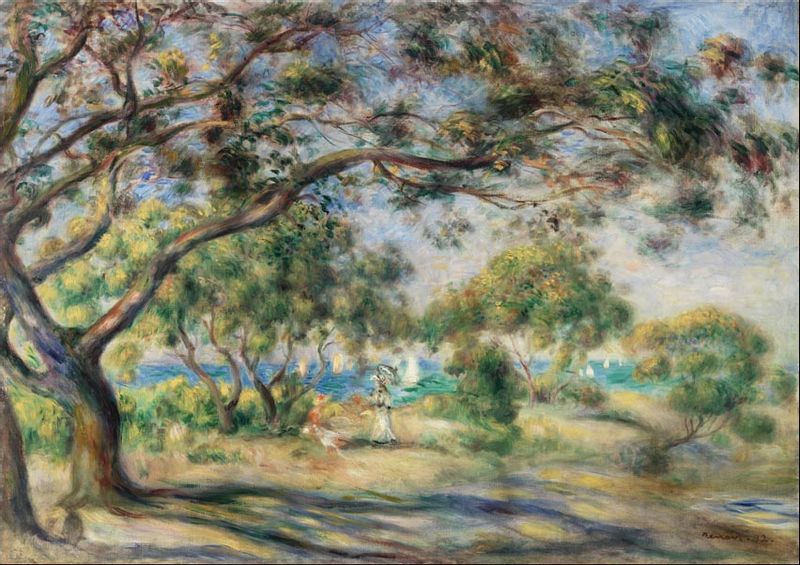 Bois de la Chaise, Pierre-Auguste Renoir - plakat 42x29,7 cm zdjęcie 1