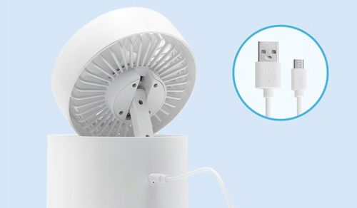 PRZENOŚNY MINI WENTYLATOR Z MGIEŁKĄ 10W 4W1 na Arena.pl