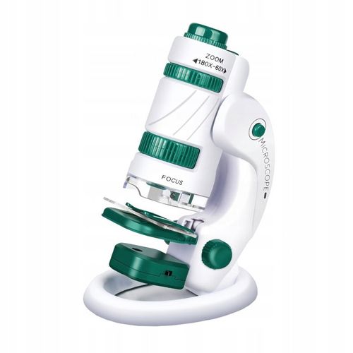 MIKROSKOP EDUKACYJNY DLA DZIECI 2W1 LABORATORIUM 60X/180X + AKCESORIA na Arena.pl