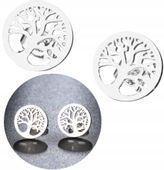 Srebrne Kolczyki 18K Ze Stali Chirurgicznej 316L Posrebrzane