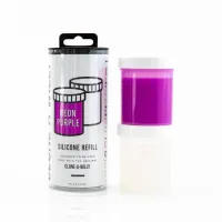 clone a willy refill neon purple - silikon do form intymnych, fioletowy