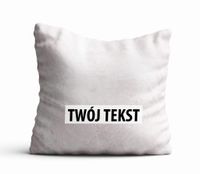 Poduszka Dekoracyjna MARMUR  z Twoim napisem M11