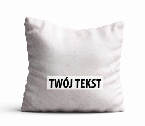Poduszka Dekoracyjna MARMUR  z Twoim napisem M11 na Arena.pl