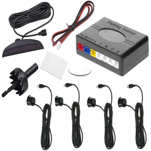 Czujniki parkowania cofania tył zestaw 4x sensor wyświetlacz lcd na Arena.pl