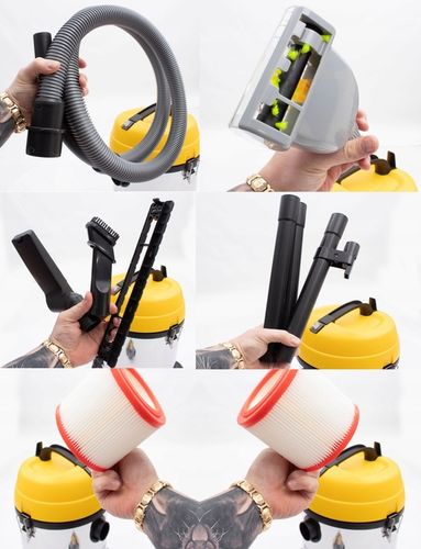 Odkurzacz przemysłowy bezworkowy Riwall FERDEK 1.0 RVC-03 DO GIPSU PYŁ na Arena.pl