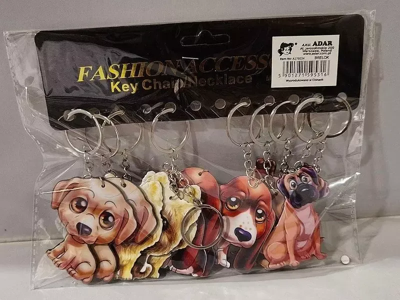 Brelok plastikowy piesek (12szt) zdjęcie 1