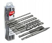 ZESTAW WIERTEŁ I DŁUT SDS-PLUS 10SZT. - M D-46361