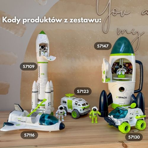 Woopie Łazik Kosmiczny Interaktywny Auto Astronauta Figurka Radar Dźwięk na Arena.pl