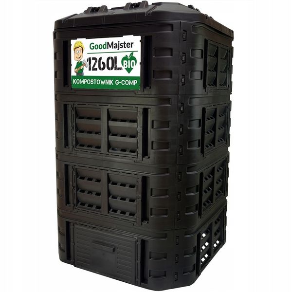 KOMPOSTOWNIK MODUŁOWY 1260L CZARNY G-COMP POLSKI zdjęcie 2