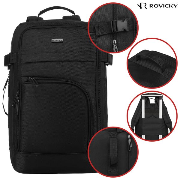 plecak materiałowy r-tok-1680d-0547 black zdjęcie 7