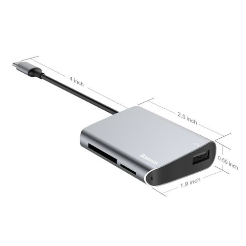 Adapter Baseus Enjoyment USB-C Silver na Arena.pl