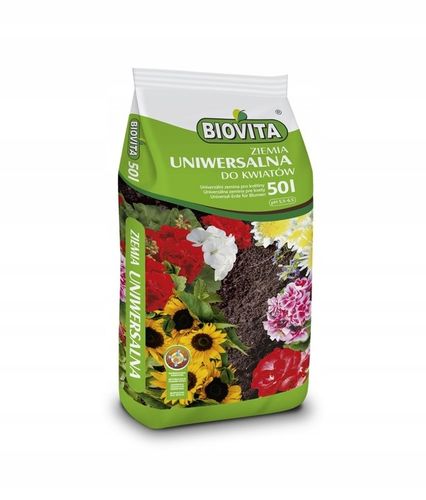 BIOVITA ZIEMIA UNIWERSALNA DO KWIATÓW ROŚLIN 50L na Arena.pl