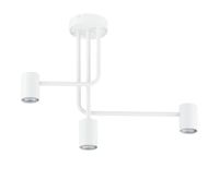 Nowoczesny plafon pokojowy Luis metalowa lampa biała