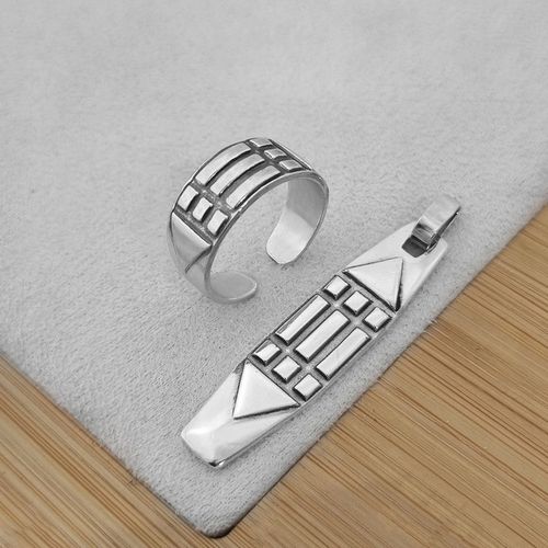 Sygnet srebrny pr. 925 PIERŚCIEŃ ATLANTÓW Srebro Oksydowane + Grawer | r.20 na Arena.pl