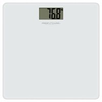 WAGA ŁAZIENKOWA SZKLANA ELEKTRONICZNA BIAŁA WYŚWIETLACZ LCD 30x30cm 180kg