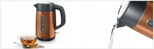 Czajnik elektryczny Bosch TWK4P439 2400 W 1,7 l żółty/złoty na Arena.pl