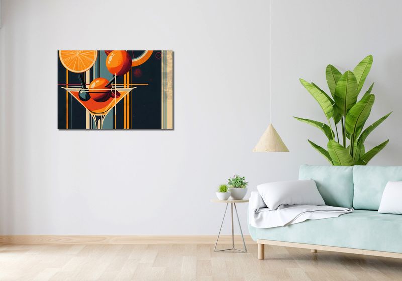Obraz 90x60cm Koktajl w Stylu zdjęcie 2