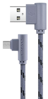Kabel Kątowy Ładowarka Awei CL-90 Micro USB Szary Transmisja