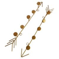 Wieszak Ścienny Kształt Strzałki 2szt Złoty