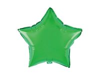 Balon foliowy gwiazda, zielony, 45 cm (18 cali) [balon na hel]