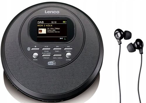 Discman Lenco CD-500 CD MP3 ESP RDS DAB+ RADIO LCD KOLOROWY WYŚWIETLACZ na Arena.pl
