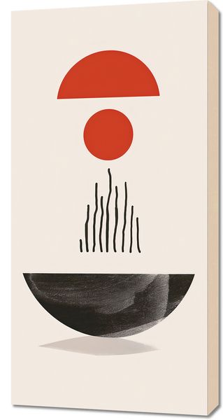 Obraz 50x100cm Półokrągła Forma zdjęcie 1