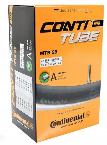 Dętka rowerowa MTB Continental 26 x 1,75 - 2,5 47/62-559 ZESTAW 2 sztuk na Arena.pl