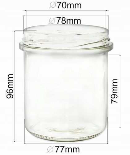 48x 350ml Słoik szklany na miód mięso pasztet Słoiki szklane na świeczki na Arena.pl