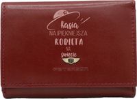 Portfel damski skórzany z GRAWEREM personalizowany prezent na dzień kobiet