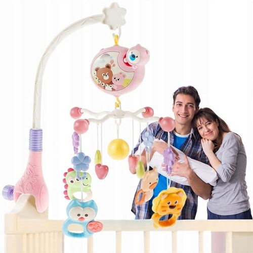 Karuzela do Łóżeczka Projektor Muzyka Pilot dla Chłopca Dziewczynki CE na Arena.pl