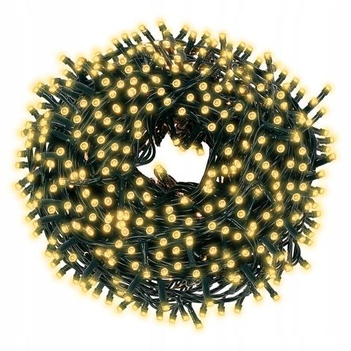 LAMPKI CHOINKOWE 1000 LED ZEWNĘTRZNE 50M ŚWIATEŁKA CHOINKOWE NA PRĄD na Arena.pl