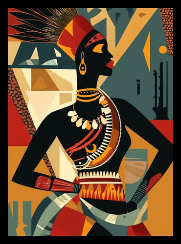 Plakat 20,5x28,4cm Afrykańska Mozaika na Arena.pl