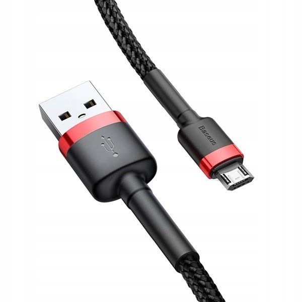 Baseus Nylonowy kabel przewód Micro USB 1.5A 2M microUSB CAMKLF-C91 zdjęcie 7