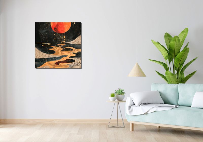 Obraz 70x70cm Planetarny Taniec zdjęcie 2