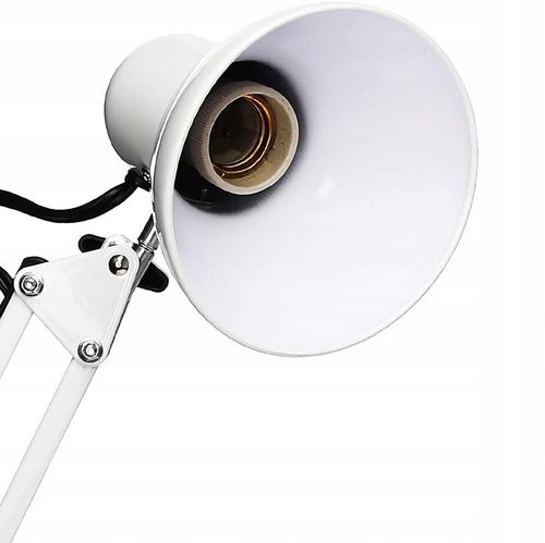 Lampka na Biurko LED Kreślarska Szkolna Regulowana E27 230V Stojąca Klips na Arena.pl