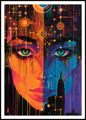 Plakat 70x100cm Cyfrowa Psyche na Arena.pl