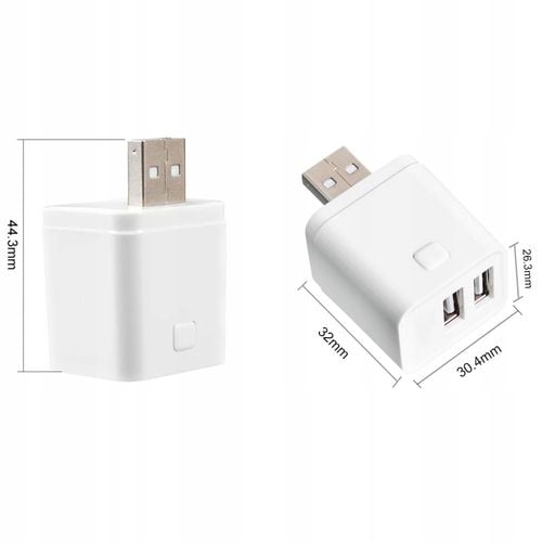 Inteligentny Mini Przełącznik adapter USB 2 port 5-12V WiFi TUYA Smart Life na Arena.pl