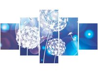 75CM 120 OBRAZ 5 ELEM DMUCHAWCE ABSTRAKCYJNYM TLE ŚCIENNY DRUK