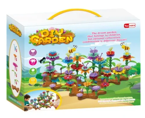 OGRÓD KREATYWNY KWIATY UKŁADANKA KLOCKI 148 SZT. na Arena.pl