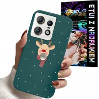 ETUI CASE DO MOTOROLA EDGE 50 PRO - ŚWIĄTECZNE WZORY RENIFER MIKOŁAJ PREZEN