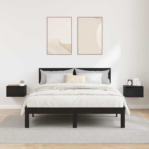 Szafka Nocna z szufladą 2 pcs Czarny dąb 34 x 30 x 20 cm na Arena.pl