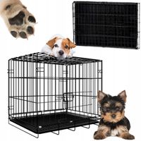 KOJEC DLA PSA KOTA KLATKA KENNELOWA TRANSPORTER DO SAMOCHODU 50x42x35 CM