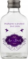 BUTELECZKI WESELNE UPOMINEK DLA GOŚCI Z NADRUKIEM UV 100 ml - 200 szt.